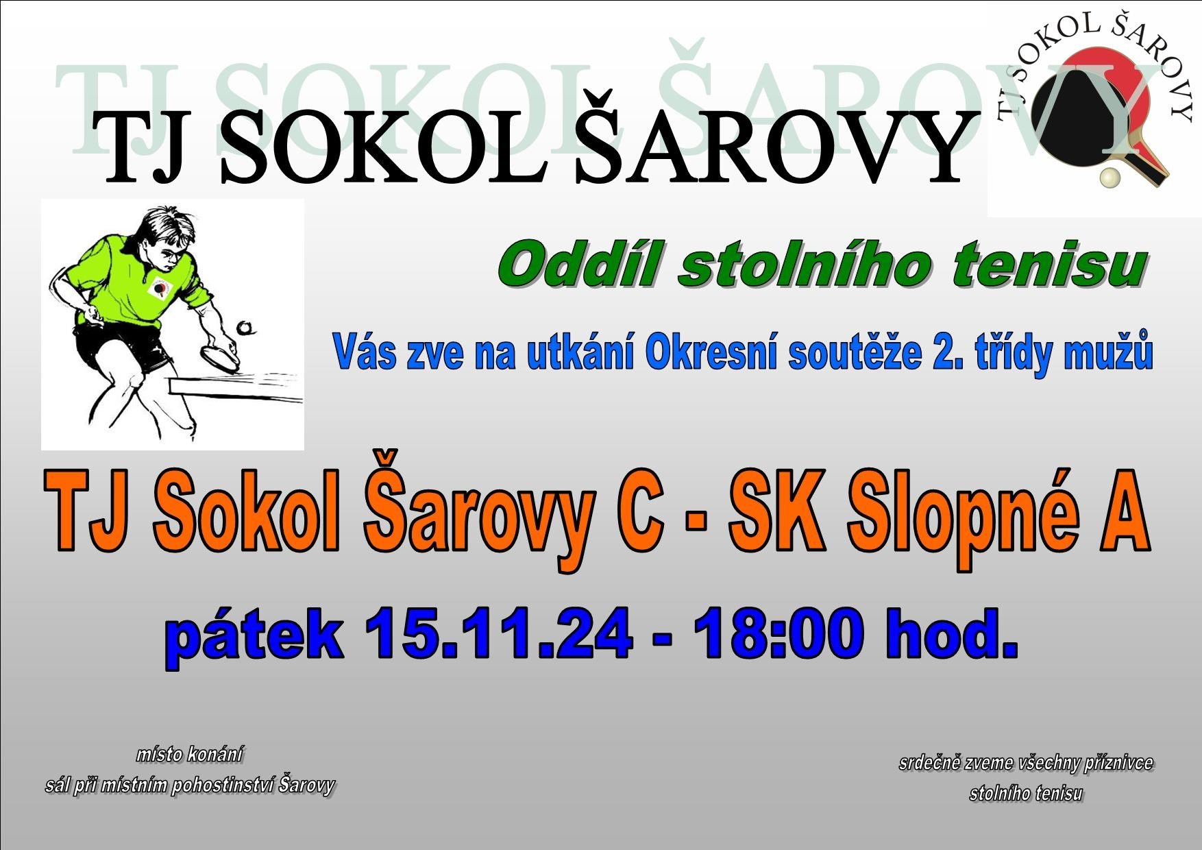 TJ Sokol Šarovy C - SK Slopné A