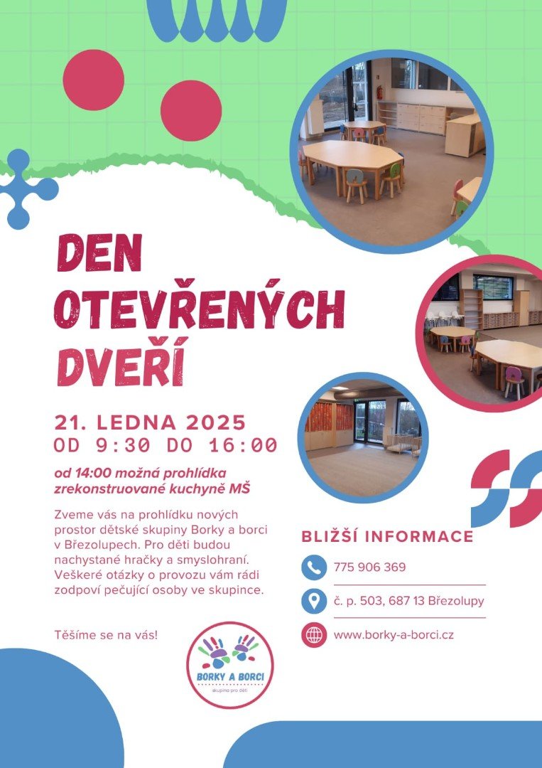 Den otevřených dveří na Dětské skupině v Březolupech